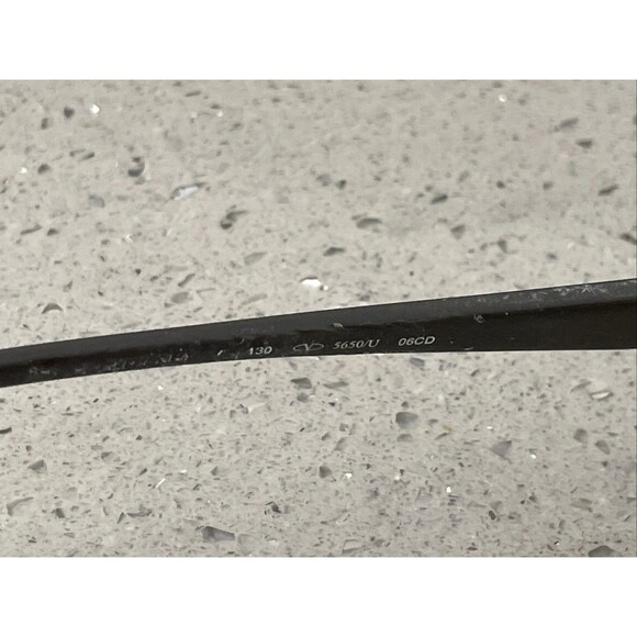 Valentino Eyeglasses Frames Only 5650/U 06CD 54-18-130 Silver Black Italy - Picture 9 of 14